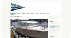 Desktop Screenshot of greenmarine.se