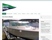 Tablet Screenshot of greenmarine.se